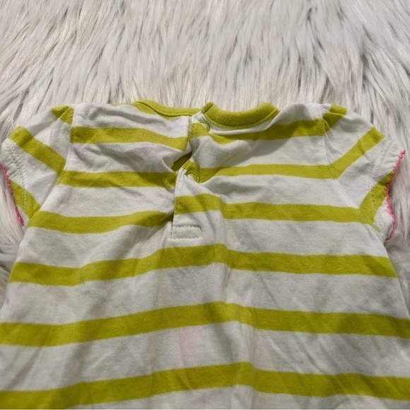 Just One You Made by Carter’s Top Lime Green Striped Flower - Picture 8 of 9